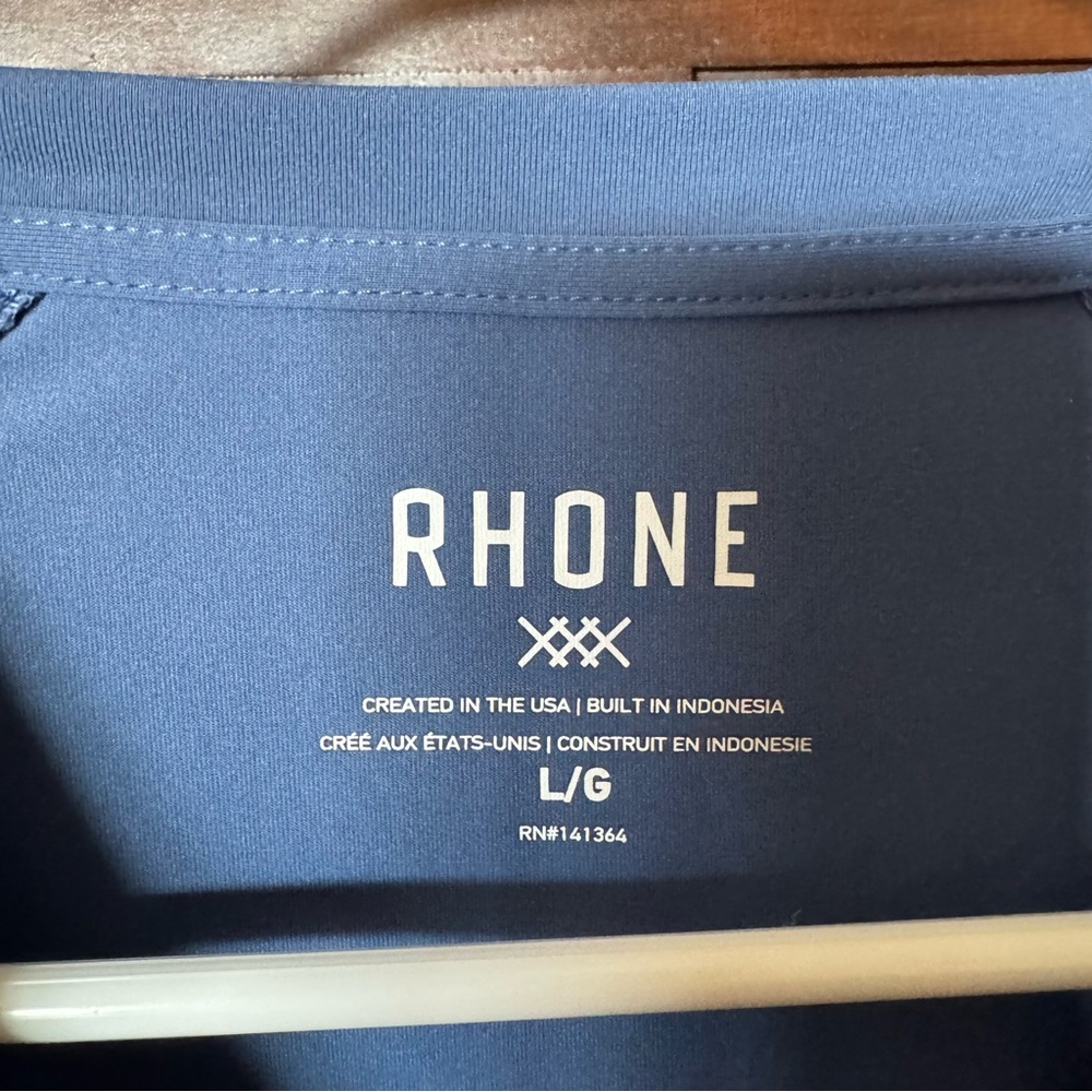 RHONE Men's Slate Blue Short-Sleeve Performance Tee